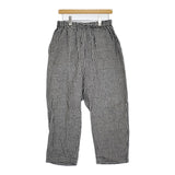 JOURNAL STANDARD LUXE リネンチェックイージーパンツ 定価22000円 25SS ブラック レディース ジャーナルスタンダード ラックス【中古】5-1001M♪