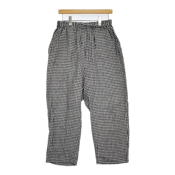 JOURNAL STANDARD LUXE リネンチェックイージーパンツ 定価22000円 25SS ブラック レディース ジャーナルスタンダード ラックス【中古】5-1001M♪