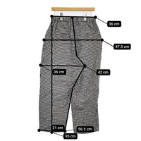 JOURNAL STANDARD LUXE リネンチェックイージーパンツ 定価22000円 25SS ブラック レディース ジャーナルスタンダード ラックス【中古】5-1001M♪