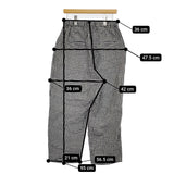 JOURNAL STANDARD LUXE リネンチェックイージーパンツ 定価22000円 25SS ブラック レディース ジャーナルスタンダード ラックス【中古】5-1001M♪