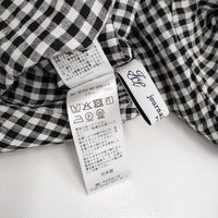 JOURNAL STANDARD LUXE リネンチェックジャケット 定37400円 25SS ブラック ホワイト レディース ジャーナルスタンダードラックス【中古】5-1001M♪