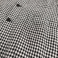 JOURNAL STANDARD LUXE リネンチェックジャケット 定37400円 25SS ブラック ホワイト レディース ジャーナルスタンダードラックス【中古】5-1001M♪