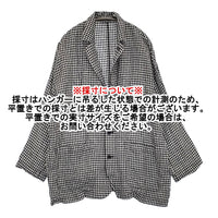 JOURNAL STANDARD LUXE リネンチェックジャケット 定37400円 25SS ブラック ホワイト レディース ジャーナルスタンダードラックス【中古】5-1001M♪