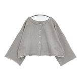nest Robe 裏毛 oui プリント2wayカーディガン 定価18700円 カーディガン 25SS グレー レディース ネストローブ【中古】5-1001M♪