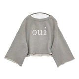 nest Robe 裏毛 oui プリント2wayカーディガン 定価18700円 カーディガン 25SS グレー レディース ネストローブ【中古】5-1001M♪