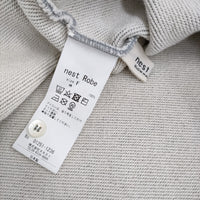 nest Robe 裏毛 oui プリント2wayカーディガン 定価18700円 カーディガン 25SS グレー レディース ネストローブ【中古】5-1001M♪