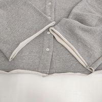 nest Robe 裏毛 oui プリント2wayカーディガン 定価18700円 カーディガン 25SS グレー レディース ネストローブ【中古】5-1001M♪