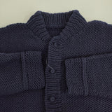 NEST ROBE CONFECT ペルーハンドニットジャケット 02234-0002 カーディガン 22AW ネイビー メンズ ネストローブコンフェクト【中古】5-1026T♪