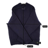 NEST ROBE CONFECT ペルーハンドニットジャケット 02234-0002 カーディガン 22AW ネイビー メンズ ネストローブコンフェクト【中古】5-1026T♪