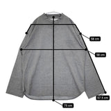 EEL STEPS別注 E-21415STP Charcoal Henry L/S STEPSVer. プルオーバー チャコールヘンリー 長袖シャツ グレー メンズ イール【中古】5-1220M∞