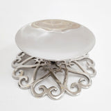 未使用品 プレート キャンドルホルダー インテリアその他 シルバー レディース【中古】6-0127G◎