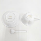 WAGOKOROYA 和心屋 未使用品 ハート ティーポット カップ ソーサー シュガーポット スプーンセット その他雑貨 ホワイト レディース【中古】6-0127G◎