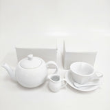 WAGOKOROYA 和心屋 未使用品 ハート ティーポット カップ ソーサー シュガーポット スプーンセット その他雑貨 ホワイト レディース【中古】6-0127G◎