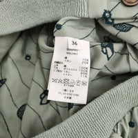 mina perhonen 新品 sea jewel ジャケット サイズ36 定価104500円 刺繍 ブルゾン 25SS ライトグリーン レディース ミナペルホネン【中古】5-1001M♪