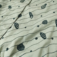 mina perhonen 新品 sea jewel ジャケット サイズ36 定価104500円 刺繍 ブルゾン 25SS ライトグリーン レディース ミナペルホネン【中古】5-1001M♪