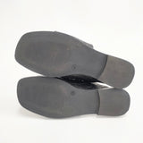 BARI バリ 別注 型押し レザーサンダル クロコブラック 定価13640円 weeksdays ほぼ日 伊藤まさこ サイズ35 サンダル ブラック レディース【中古】6-0426S◎