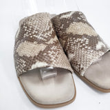 BARI バリ 別注 レザーサンダル スネークベージュ 定価13640円 サイズ35 サンダル ベージュ レディース【中古】6-0426S◎
