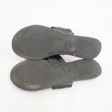 BARI バリ 別注 レザーリボンサンダル weeksdays ほぼ日 伊藤まさこ 定価15180円 サイズ35 サンダル ブラック レディース【中古】6-0426S◎