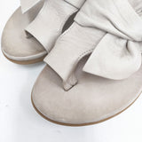 BARI バリ 別注 レザーリボンサンダル weeksdays ほぼ日 伊藤まさこ 定価15180円 サイズ35 サンダル ベージュ レディース【中古】6-0426S◎