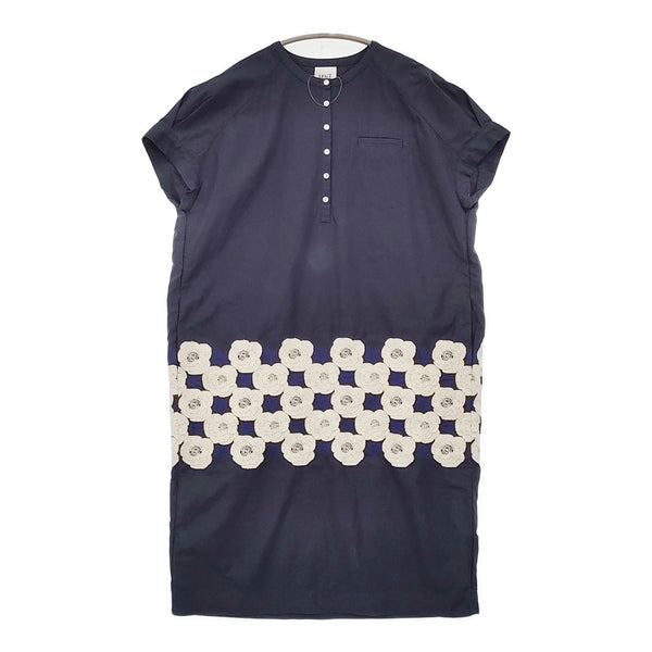 mina perhonen laundry Rosas サイズ40 LD3065 ワンピース ネイビー レディース ミナペルホネンランドリー【中古】5-1011S♪