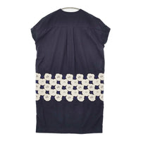 mina perhonen laundry Rosas サイズ40 LD3065 ワンピース ネイビー レディース ミナペルホネンランドリー【中古】5-1011S♪