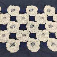mina perhonen laundry Rosas サイズ40 LD3065 ワンピース ネイビー レディース ミナペルホネンランドリー【中古】5-1011S♪