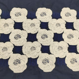 mina perhonen laundry Rosas サイズ40 LD3065 ワンピース ネイビー レディース ミナペルホネンランドリー【中古】5-1011S♪