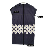 mina perhonen laundry Rosas サイズ40 LD3065 ワンピース ネイビー レディース ミナペルホネンランドリー【中古】5-1011S♪