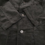 EEL ベーカリージャケット 定価30800円 E-23168 サイズXS コーデュロイ テーラードジャケット ブラック レディース イール【中古】5-1031T♪