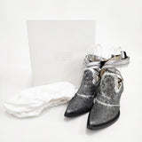 MAISON MARGIELA ウエスタン ミュール ラメ スパンコール サイズ36 ミュール シルバー レディース メゾンマルジェラ【中古】5-1021G◎
