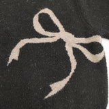 FREAK'S STORE リボン ジャガードニット 1132248902861 定価6996円 セーター ニット ブラック レディース フリークスストア【中古】5-1031T♪