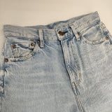 RED CARD MM66-ハイライズストレートデニム 722551 カットオフジーンズ サイズ25 デニムパンツ ライトブルー レディース レッドカード【中古】5-1215G∞