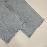 RED CARD MM66-ハイライズストレートデニム 722551 カットオフジーンズ サイズ25 デニムパンツ ライトブルー レディース レッドカード【中古】5-1215G∞