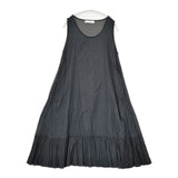 veritecoeur ST-099L フリルインナーワンピース 定価15400円 ノースリーブ ワンピース ブラック レディース ヴェリテクール【中古】5-1215M∞