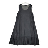 veritecoeur ST-099L フリルインナーワンピース 定価15400円 ノースリーブ ワンピース ブラック レディース ヴェリテクール【中古】5-1215M∞