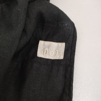 Doi 働衣 フクハルモデル リネン 2WAY エプロン ブラック レディース ドーイ【中古】5-1001G♪