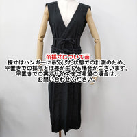 Doi 働衣 フクハルモデル リネン 2WAY エプロン ブラック レディース ドーイ【中古】5-1001G♪