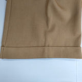 Erika Cavallini イタリア製 ウールコットン ワイドパンツ サイズ40 パンツ キャメル レディース エリカカヴァリーニ【中古】5-1215G∞