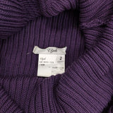 Ujoh ウールリブニット 定価46000円 US-K03-122 セーター ニット パープル レディース ウジョー【中古】5-1129T∞
