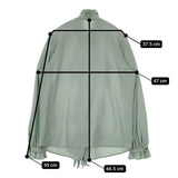 ADELLY アデリー 2WAYジョーゼットブラウス 定価39600円 リボン付き ブラウス シャツ 25SS ライトグリーン レディース【中古】5-1215M∞