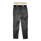 GALERIE VIE 23-04-24-04207 ウール混 ストライプ イージー センタープレススラックス パンツ グレー レディース ギャルリーヴィー【中古】5-1215G∞