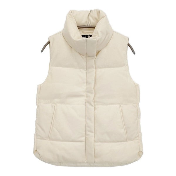 theory NURVE LERATONA 01-5302015 サイズS ウール ダウンベスト アイボリー レディース セオリー【中古】5-1031T♪