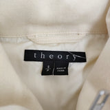 theory NURVE LERATONA 01-5302015 サイズS ウール ダウンベスト アイボリー レディース セオリー【中古】5-1031T♪