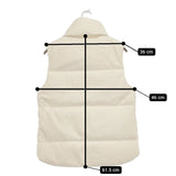 theory NURVE LERATONA 01-5302015 サイズS ウール ダウンベスト アイボリー レディース セオリー【中古】5-1031T♪