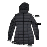 Herno Laminar GORE WINDSTOPPER サイズ44 ラミナー ダウンジャケット ダウンコート ブラック レディース ヘルノ【中古】5-1007A◆