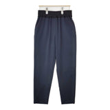 CYCLAS シクラス ダブルクロスギャザーパンツ R04-61001 アセテートポリエステル イージー パンツ ネイビー レディース【中古】5-1215G∞