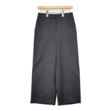 BALLSEY パウダリーストレッチツイル セミワイドパンツ 定価17600円 スラックス パンツ 24SS グレー レディース ボールジー【中古】5-1215G∞