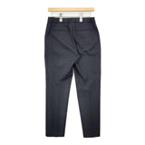 theory luxe COTTON LINEN STRETCH PENNA G ストレッチ センタープレススラックス パンツ ブラック レディース セオリーリュクス【中古】5-1215G∞