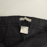 theory luxe COTTON LINEN STRETCH PENNA G ストレッチ センタープレススラックス パンツ ブラック レディース セオリーリュクス【中古】5-1215G∞