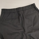 theory luxe COTTON LINEN STRETCH PENNA G ストレッチ センタープレススラックス パンツ ブラック レディース セオリーリュクス【中古】5-1215G∞
